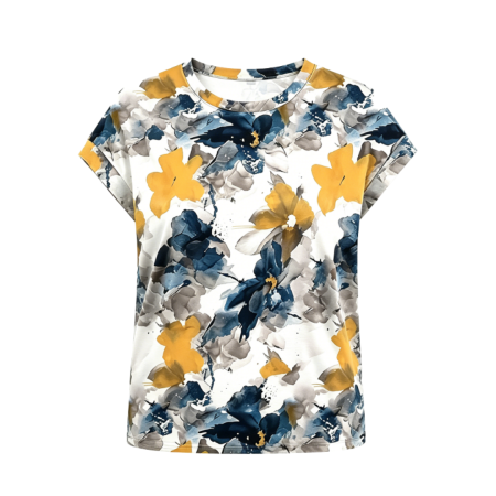 Women's Boho Floral Blouse: Flowy Dressy Casual Summer Top