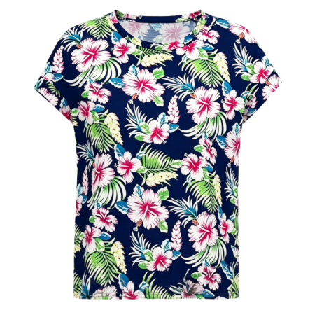 Women's Casual Print T-Shirt: Trendy Short Sleeve Summer Top