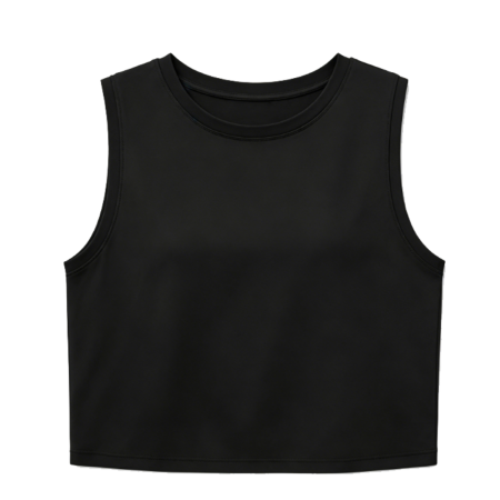 Women's Loose Fit Crop Tank Top: Athletic Yoga & Gym Shirt