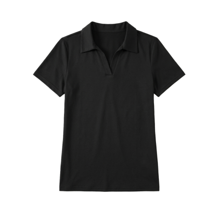Womens V Neck Golf Polo Short Sleeve Shirt