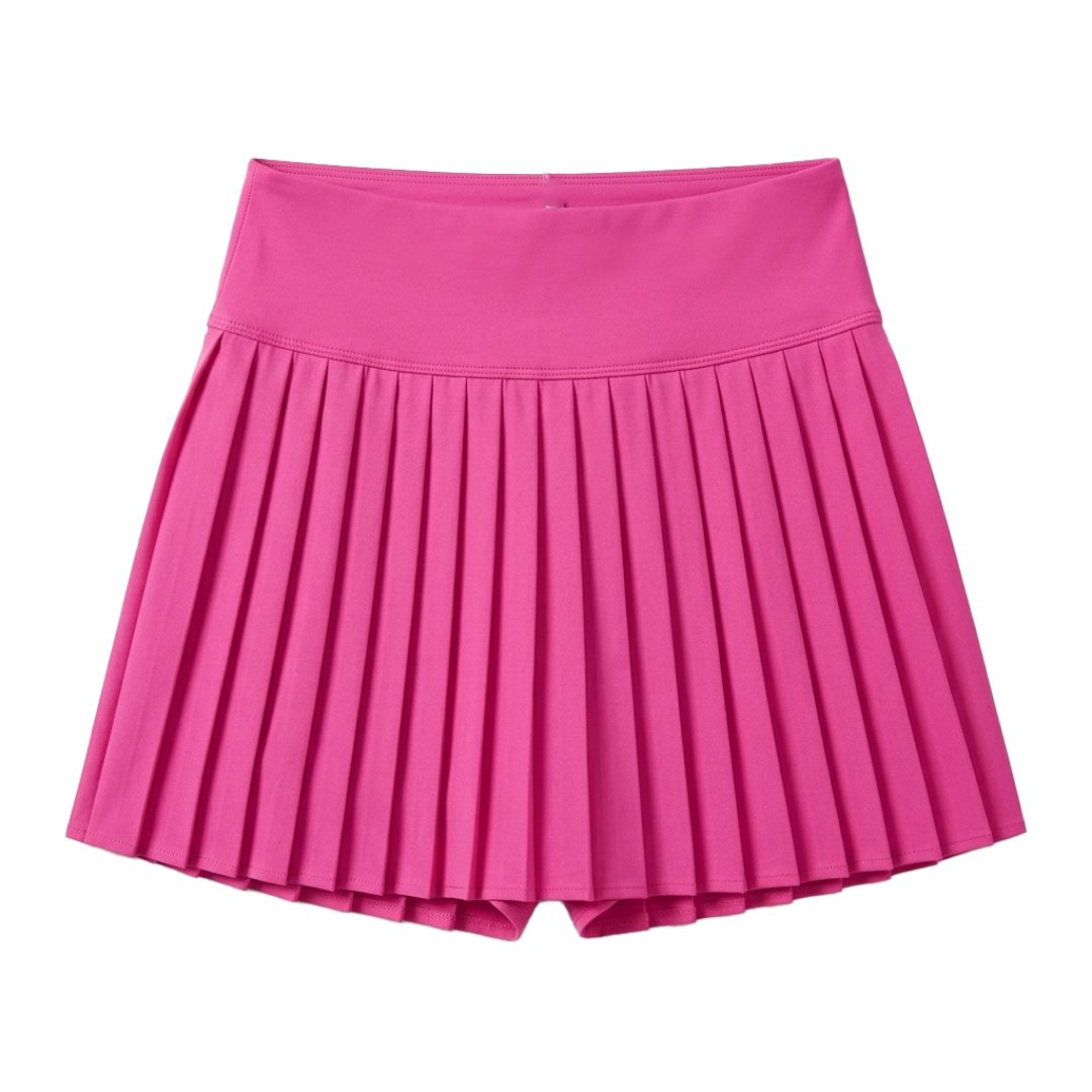 Women High Waisted Pleated Tennis Skirt with Pockets - Image 4