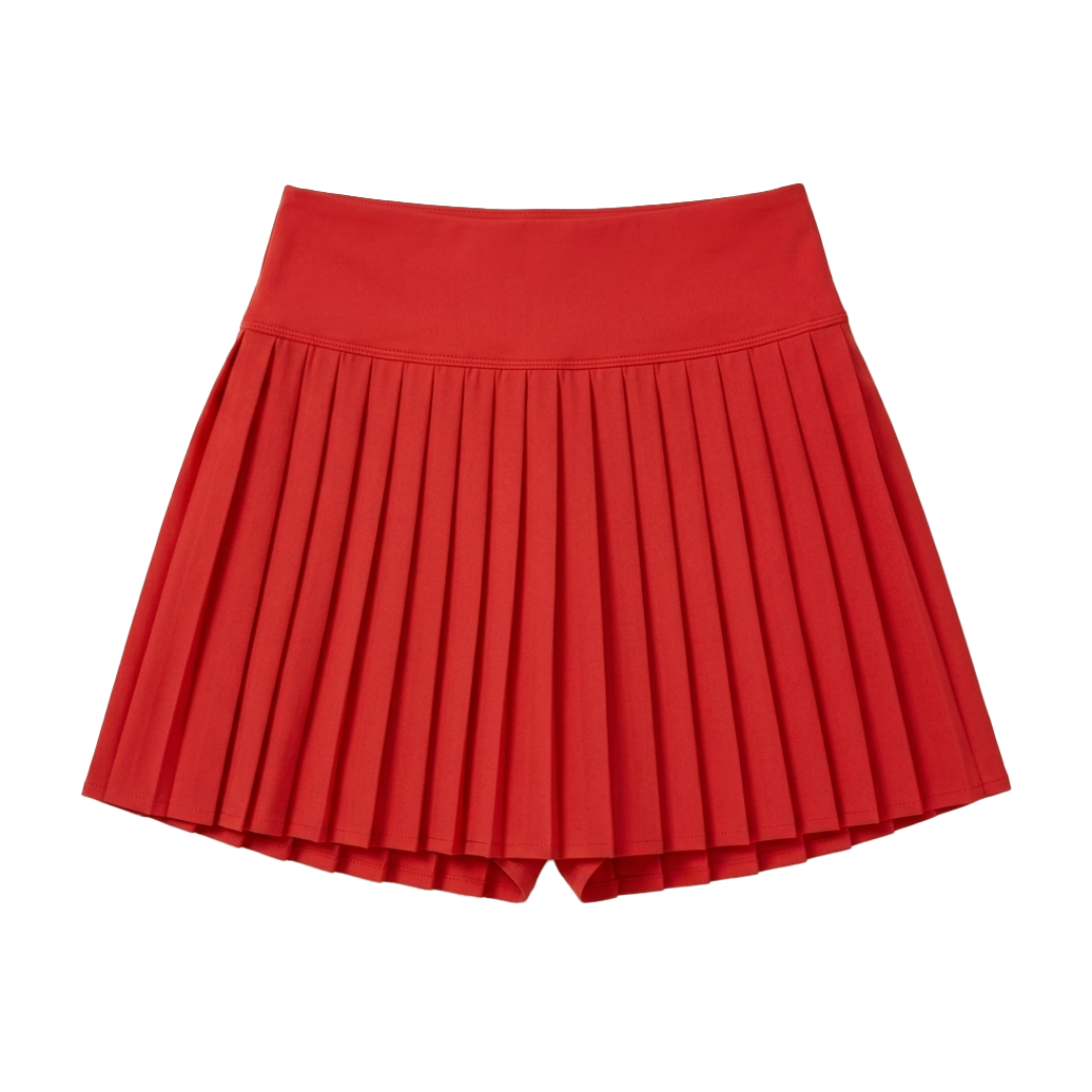 Women High Waisted Pleated Tennis Skirt with Pockets - Image 6