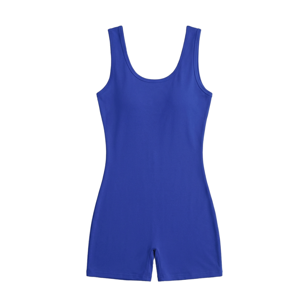 Bodycon Tank Jumpsuit One Piece Short Romper - Image 2