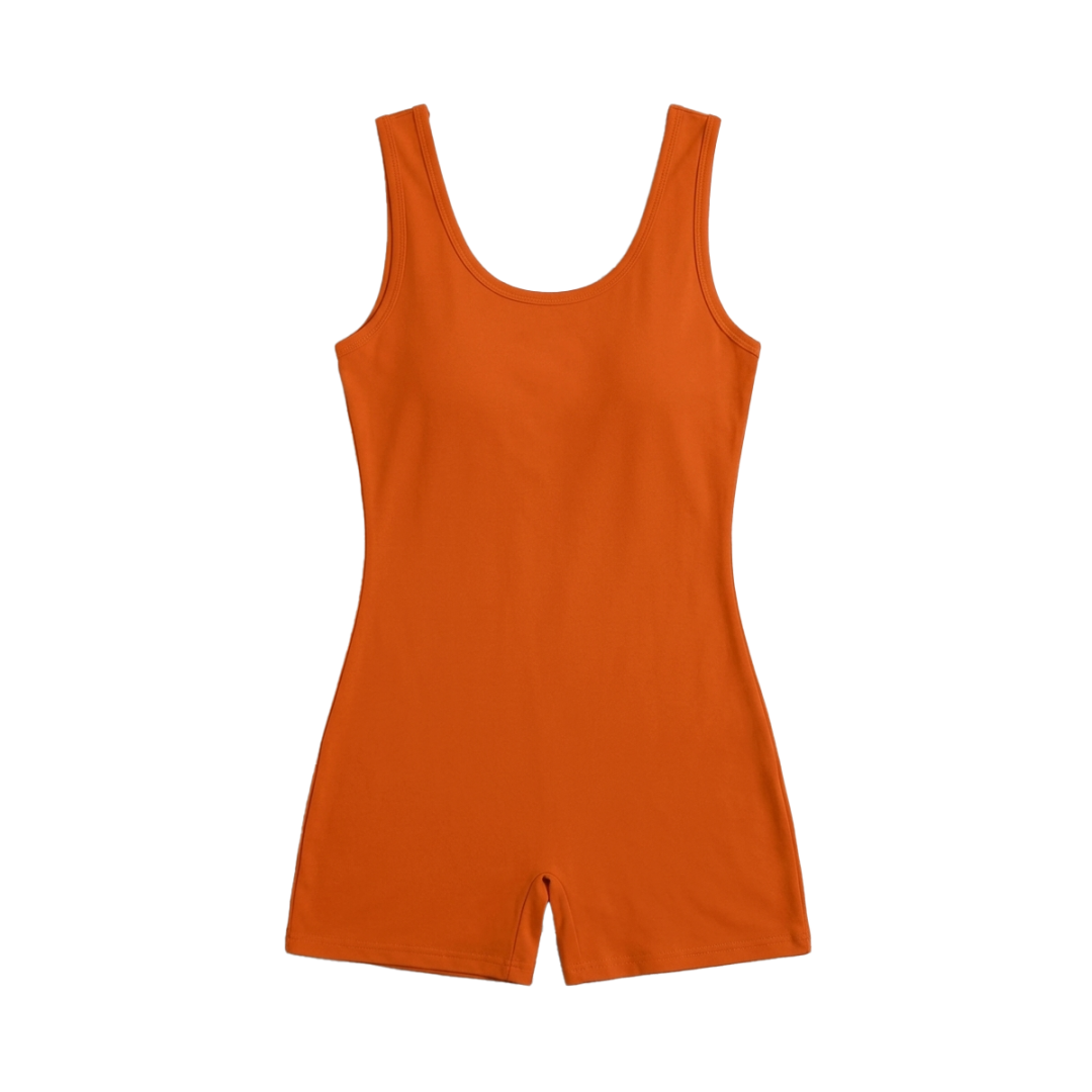 Bodycon Tank Jumpsuit One Piece Short Romper - Image 4