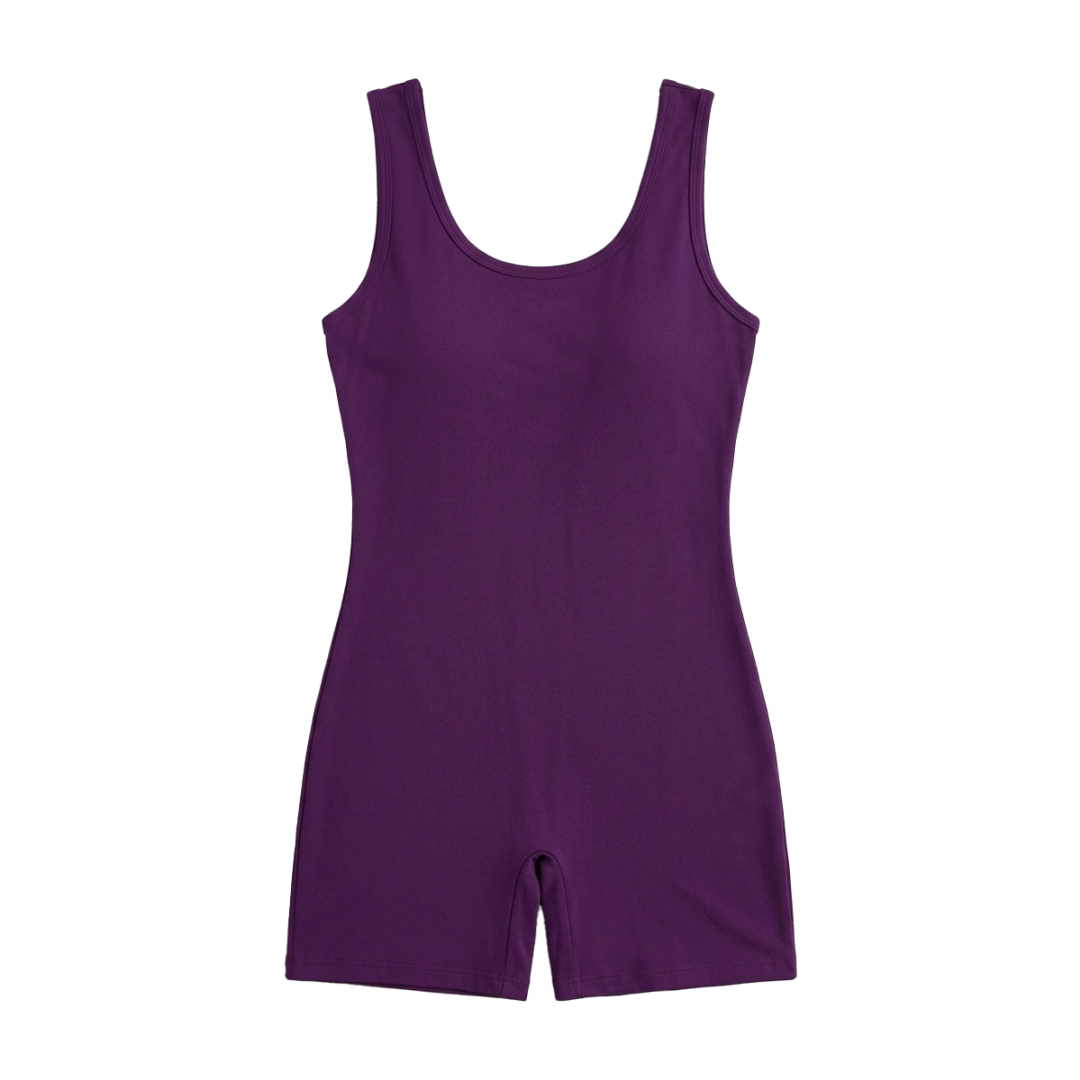 Bodycon Tank Jumpsuit One Piece Short Romper - Image 5